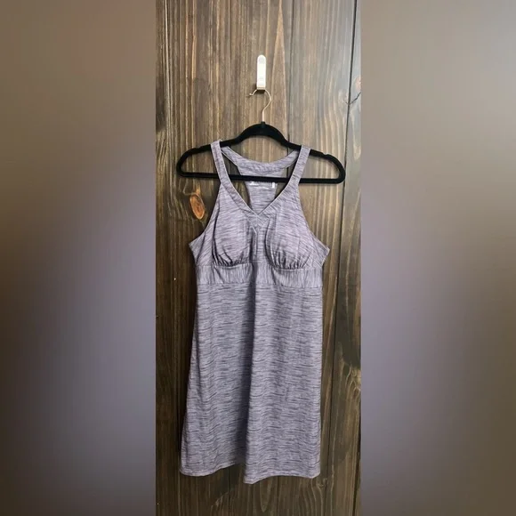 Gray Athletic Racer Dress-Size:Large - Picture 4 of 7